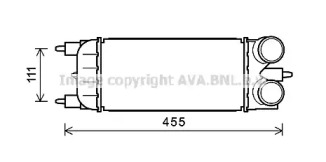 AVA QUALITY COOLING pea4365 -  Интеркулер